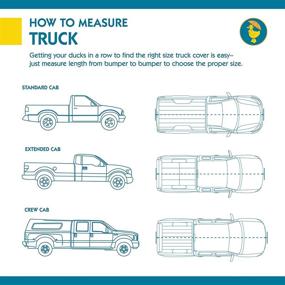 img 3 attached to 🚛 Weatherproof Truck Cover for Standard Cab, Short Bed Trucks up to 19 ft 8 in L - Duck Covers HydroDefender