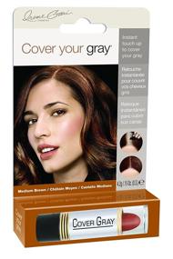 img 3 attached to 👍 Quick and Easy Gray Coverage: Cover Your Gray Touch-Up Stick in Medium Brown