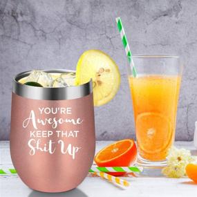 img 2 attached to 🍷 SEO-Optimized Coolife Wine Tumbler - Ideal Thank You Gifts for Women, Friends, Coworkers - Funny & Thoughtful Christmas, Birthday, and Friendship Presents for Women, Daughters, Sisters, and Employees