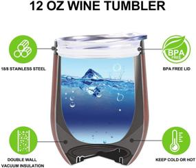 img 3 attached to 🍷 SEO-Optimized Coolife Wine Tumbler - Ideal Thank You Gifts for Women, Friends, Coworkers - Funny & Thoughtful Christmas, Birthday, and Friendship Presents for Women, Daughters, Sisters, and Employees