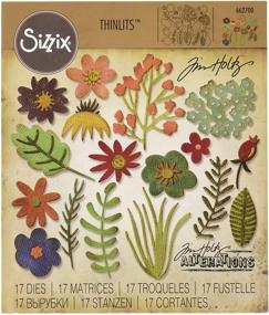 img 4 attached to 🌸 Sizzix Thinlits Die Set 17PK - Funky Floral #1: Enhance Your Crafts with Stylish Precision Cuts!