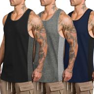 👕 coofandy mens workout tank tops 3 pack - quick dry gym muscle tee for training, sports, fitness, bodybuilding - sleeveless t shirt bundle логотип