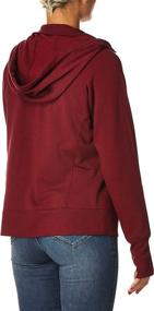 img 2 attached to Danskin Womens Double Collar Burgundy Sports & Fitness
