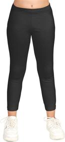 img 4 attached to 🩲 CAOMP Leggings: Experience Certified Organic Spandex Comfort for Girls' Clothing