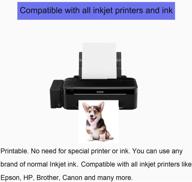 👕 a4 size printable heat transfer vinyl paper: high-quality inkjet printer compatible, ideal for iron-on light t-shirt fabric htv transfers - 20 sheets logo