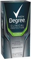 degree clinical plus anti-perspirant deodorant, extreme fresh - pack of 2, 1.7 ounce each: long-lasting, clinical strength protection logo