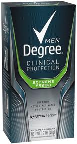 img 3 attached to Degree Clinical Plus Anti-Perspirant Deodorant, Extreme Fresh - Pack of 2, 1.7 Ounce each: Long-lasting, Clinical Strength Protection