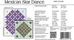 img 1 attached to 🌟 Dimensional Quilt Pattern SWD-223-MS featuring Mexican Star Dance