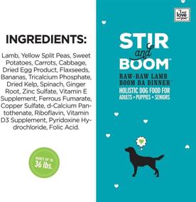 img 1 attached to 🐶 I and love and you Stir & Boom Freeze Dried Raw Dog Food: Dehydrated Topper for Large and Small Dogs - Cage Free, Free Range - Variety of Flavors!