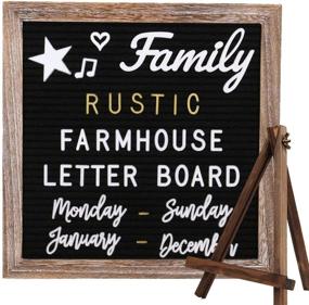 img 4 attached to 🔠 Pre Cut Cursive Letters for Changeable Farmhouse Décor