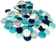 🌼 nava chiangmai 100 blue-toned mulberry daisy flowers for scrapbooking, embellishments, dollhouse, card making supplies logo