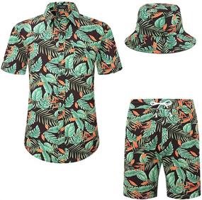 img 4 attached to MCEDAR Hawaiian Vacation Outfits 202128 L Sports & Fitness and Team Sports