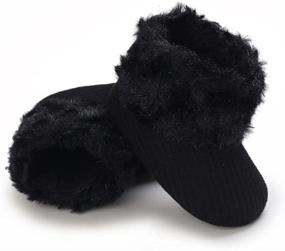 img 2 attached to 👶 Jonbaem Новорожденные тоддлерские мальчики Fleece Booties.