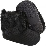 👶 jonbaem новорожденные тоддлерские мальчики fleece booties. логотип