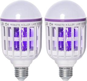 img 4 attached to Powerful 2 Pack Bug Zapper Light Bulbs - Achieve Mosquito-free Indoor & Patio Bliss with UV LED Bulbs
