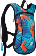 🎒 rave hydration backpack with 2l bladder - eco-friendly recycled polyester for women and men логотип