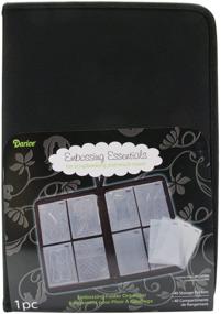 img 2 attached to 📁 Darice Embossing Folder Organizer: Neatly Store and Protect 40 Folders in Black Nylon Zippered Case with 40 Pockets, 14.25"x10"x1.75