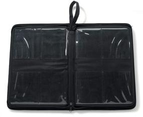 img 3 attached to 📁 Darice Embossing Folder Organizer: Neatly Store and Protect 40 Folders in Black Nylon Zippered Case with 40 Pockets, 14.25"x10"x1.75