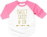 🎂 adorable sweet sassy birthday shirt for girls' clothing logo