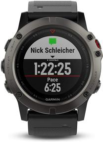 img 3 attached to 📟 Garmin fēnix 5X: Premium Multisport GPS Smartwatch with Topo U.S. Mapping - Slate Gray (Renewed)