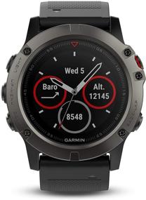 img 4 attached to 📟 Garmin fēnix 5X: Premium Multisport GPS Smartwatch with Topo U.S. Mapping - Slate Gray (Renewed)