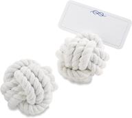 📸 pack of 6 nautical cotton rope place card holders by kate aspen - wedding decorations, party favors, photo holders logo