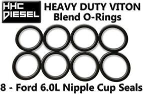 img 1 attached to 🔧 HHC Diesel Ford 6.0L Nipple Cup Master Kit: Rebuild Your Oil Rail with Ease - Includes Tool, Ball Tubes, Nipples, Seals (F60L-NIPPLEKIT)