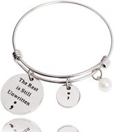 🔁 semicolon jewelry: mental health awareness bracelet & keychain - where the story continues logo