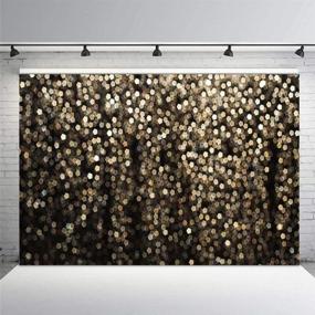 img 2 attached to Magnetic Gold and Black Bokeh Spots Prom Homecoming Backdrop: Stunning Vintage Glitter Dot Studio 📸 Props for Unforgettable Birthday Parties, Photo Booth Shoots, Dance Events, Weddings - Iconic 7x5ft Photography Background Banner!