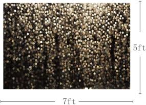 img 1 attached to Magnetic Gold and Black Bokeh Spots Prom Homecoming Backdrop: Stunning Vintage Glitter Dot Studio 📸 Props for Unforgettable Birthday Parties, Photo Booth Shoots, Dance Events, Weddings - Iconic 7x5ft Photography Background Banner!