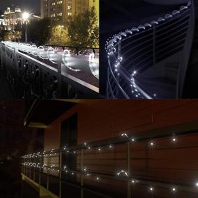 img 1 attached to 🌞 Outdoor Solar Rope Lights - 40FT 100 LED Tube Light 8 Modes, Waterproof String Rope Lights Powered by Solar, Ideal for Garden Patio Fence Balcony Yard Tree Decoration Lighting (Nature White, 2 Pack)