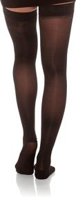 img 2 attached to Jomi Compression Thigh High Stockings Collection: 30-40mmHg Sheer Open Toe 345 (Medium, Black)