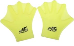 img 4 attached to OMDD Silicone Webbed Swimming Training Sports & Fitness