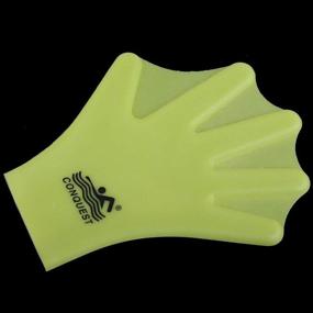 img 3 attached to OMDD Silicone Webbed Swimming Training Sports & Fitness