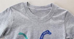 img 3 attached to 👕 BTGIXSF Little Boys' Clothing Outfits: Stylish T-Shirt Sets for Trendy Kids