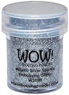 ✨ 15ml metallic silver sparkle wow embossing powder logo