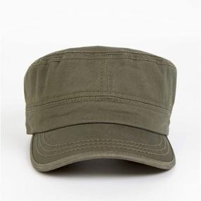 img 2 attached to Krisphily Washed Cotton Military Trucker Sports & Fitness and Team Sports