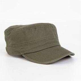 img 1 attached to Krisphily Washed Cotton Military Trucker Sports & Fitness and Team Sports