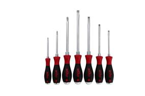 img 2 attached to Wiha 53097 Screwdriver Set: Heavy-Duty 7 Piece Phillips and Slotted Screwdrivers