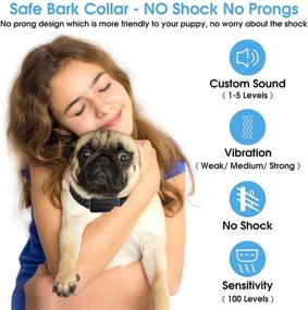 img 3 attached to 🐶 Dr.Trainer B1Pro: Advanced Bark Collar with APP/Watch Control, No Shock, No Pain, Custom Sound/Vibration, Rechargeable & Rainproof