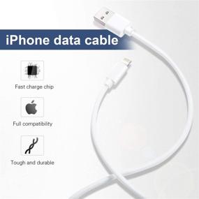 img 3 attached to 🔌 6Pack 3FT Кабельный набор Sundix Lightning - Короткое зарядное устройство для iPhone 13/12/11Pro/8/7 и других моделей