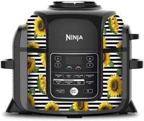 img 3 attached to 🌻 KRAFT'D Wrap for Ninja Foodi 6.5 Quart QT OP302 107 - Sunflower Sticker Cover