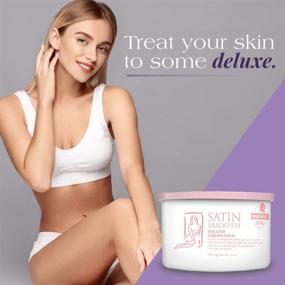 img 3 attached to 💆 Deluxe Cream Hair Removal Wax - Satin Smooth 14oz.
