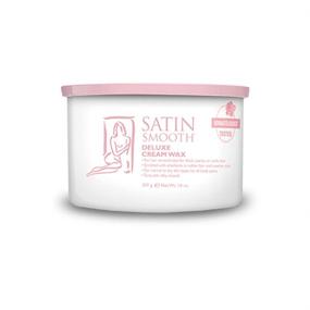 img 4 attached to 💆 Deluxe Cream Hair Removal Wax - Satin Smooth 14oz.