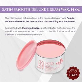 img 2 attached to 💆 Deluxe Cream Hair Removal Wax - Satin Smooth 14oz.