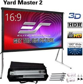 img 3 attached to Elite Screens Yard Master 2: 90-inch Portable Outdoor Projector Screen 8K 4K Ultra HD 3D Movie Theater Rear Projection - US Based Company with 2-Year Warranty