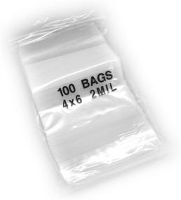 img 1 attached to IMBAPrice 100-Pack 4X6 Reclosable Bags for IMBA 100
