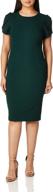 👗 stylish calvin klein women's malachite sleeved dresses: fashionable women's clothing logo