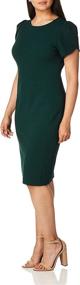 img 3 attached to 👗 Stylish Calvin Klein Women's Malachite Sleeved Dresses: Fashionable Women's Clothing