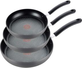 img 4 attached to 🍳 Набор посуды T-fal Ultimate Hard Anodized с покрытием против пригорания - 8 дюймов, 10,25 дюймов и 12 дюймов